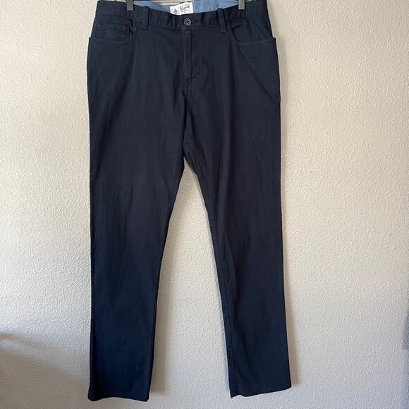 Original Penguin Premium Slim Fit Stretch Navy Chino Mens Pant 33x32 Everyday - Picture 1 of 7
